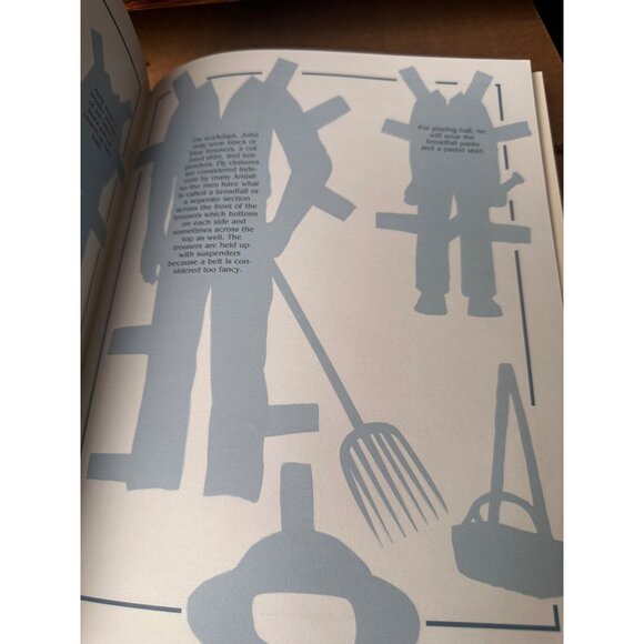 Amish Paper Dolls Book By Gail Keffer 1996 Featuring John Fannie Andy Mattie - Picture 6 of 9